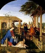 Julius Schnorr von Carolsfeld The Family of St John the Baptist Visiting the Family of Christ painting